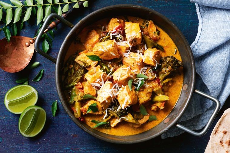 <br/>Jasmine rice, Salmon curry and sambol<br/><br/>Ingredients<br/>Jasmine rice, Salmon curry, Coconut sambol
